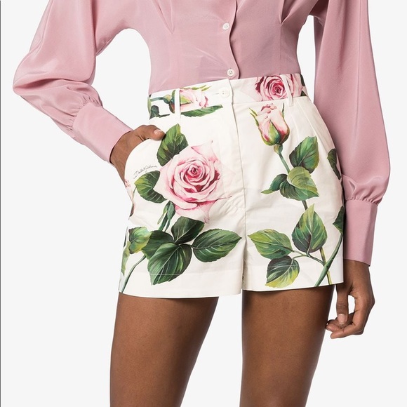 Dolce & Gabbana Pants - Dolce Gabbana Flower Shorts